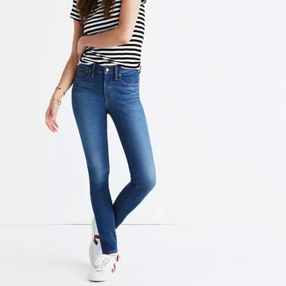 Madewell mid rise stretch skinny jeans